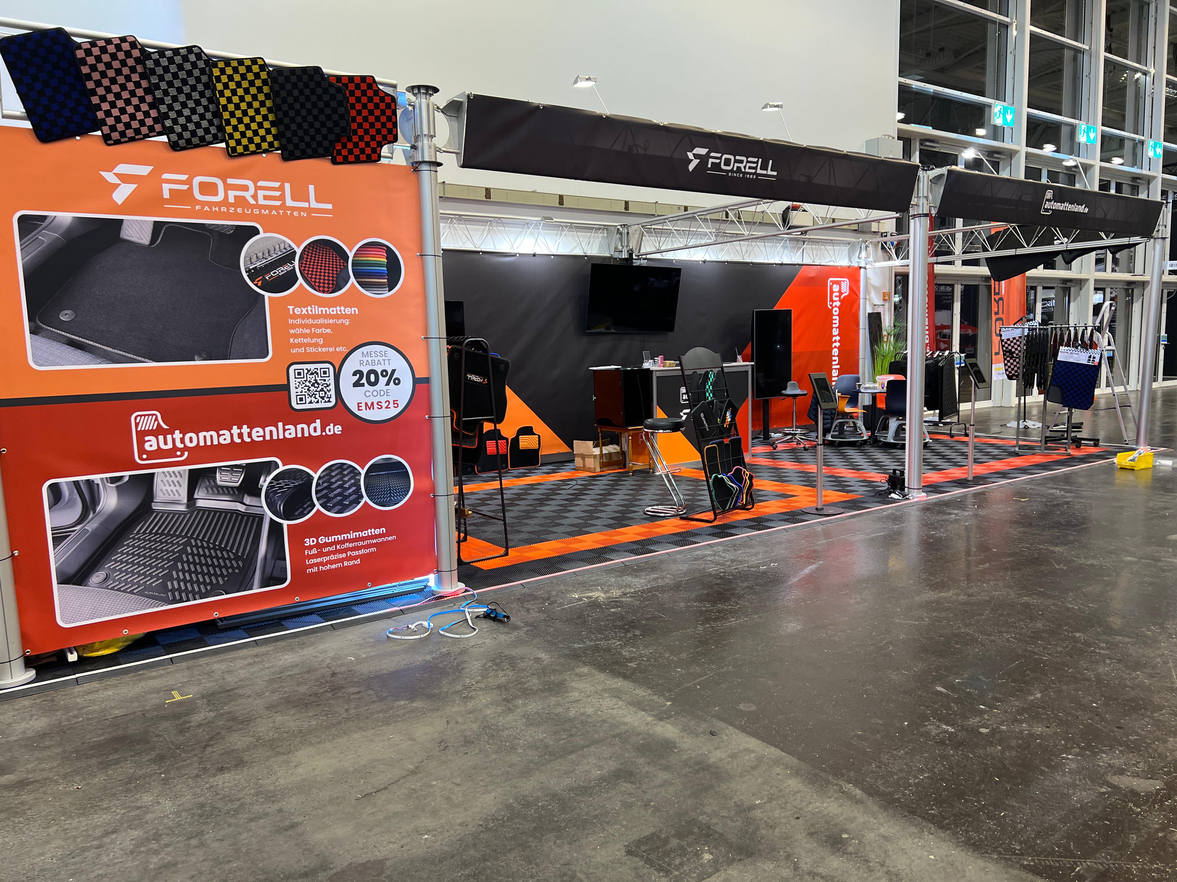 Motorshow Essen 2025: Messestand & strategisches Werbekonzept für Automattenland und Forell 2 Motor Show Essen Automattenland